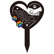 Grave Decorations for Cemetery Rainbow Bridge Dog Memorial Gifts Pet Grave Ma...