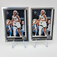 Dana Evans 2025 Donruss WNBA Holo & Base #37 Las Vegas Aces