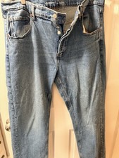 Old Navy Size 16 Mid Rise Slouchy Straight Je...
