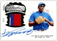 Vladimir Guerrero 2019 Panini Flawless Moments Emerald Patch Autograph Card 2/3