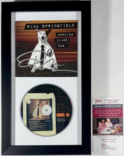 Rick Springfield Signed Working Class Dog CD Cover Framed Matte Display JSA COA