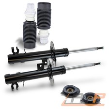2x STOßDÄMPFER +DOMLAGER +PROTECTION-KIT VORNE FÜR FIAT 500