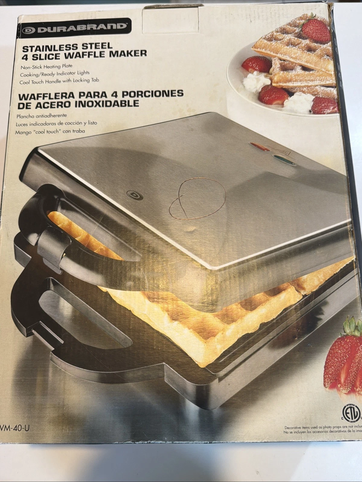 Classic 4-Slice Belgian Waffle Maker Non-Stick Electric Easy to Clean
Opens in a new window or tab