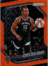 2025 Panini Prizm WNBA #111 Chelsea Gray Orange Velocity Prizms