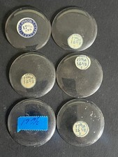 LOT OF 6 GLASS POCKET WATCH CRYSTALS SIZE 17 REPLACEMENT PARTS