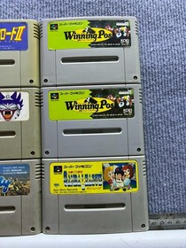 Lot of 8 Super Famicom SFC Games Untested As-Is SimCity Momotaro Wild Trax