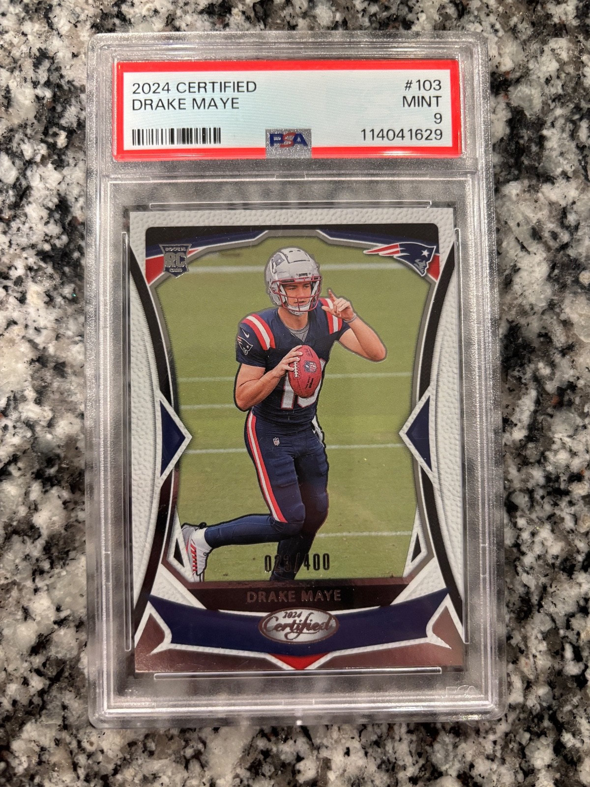 2024 PSA 9 Certified Drake Maye Rookie Card /400 - MVP Frontrunner