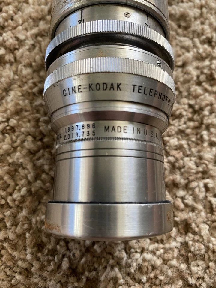 Vintage Cine-Kodak Telephoto 6" f/4.5 Camera Lens S Mount BOLEX BMCC 16mm Photo - Image 2 of 4