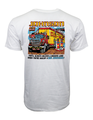 #ad Big Johnsons Trucking Company Graphic T Shirt $14.99