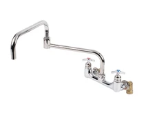 T&S  B-0292 Big-Flo 8" OC 24" Wall Mount Pot-Kettle Sink Filler Faucet
