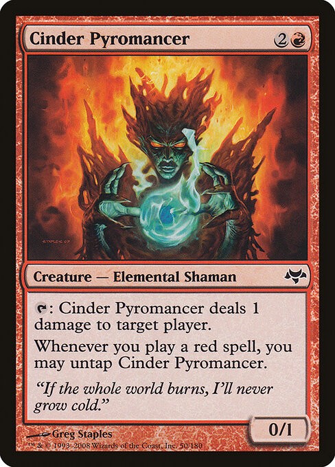 Cinder Pyromancer NonFoil Eventide 50 NM MTG
