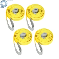 Lift Sling Straps 10' x 2" 14000 Pound Capacity 4-Pack Heavy Duty Lifting Slings