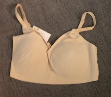 True & Co True Body Lift Triangle Bra NWT Nude Large