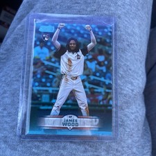 2025 Topps Stadium Club- James Wood #175(RC) Light Blue Parallel 