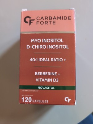 Carbamide Forte Myo Inositol D Chiro Inositol Supplement Inositol 120ct EXP 4/28
