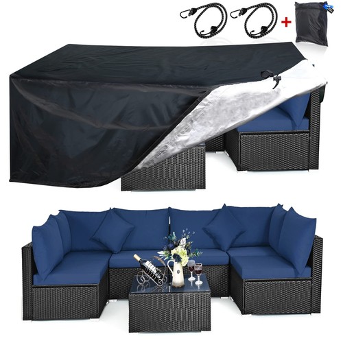Patio Furniture Covers, Heavy Duty 600D Outdoor Furniture Cover Waterproof & ...