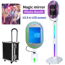 13.3" Touch Screen Mirror Photo Booth Built-in Camera Selfie Photobooth Machine