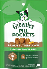 Greenies Pill Pockets for Dogs Large Size, Dog Treat Pouch for Capsule Medicatio
