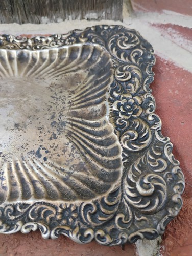 Sterling Silver Tray Frank Whiting Manufacturing Co Art Nouveau Floral - Picture 4 of 15