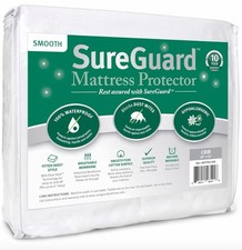 SureGuard Crib Size Mattress Protector - 100 Waterproof, Hypoallergenic - Soft
