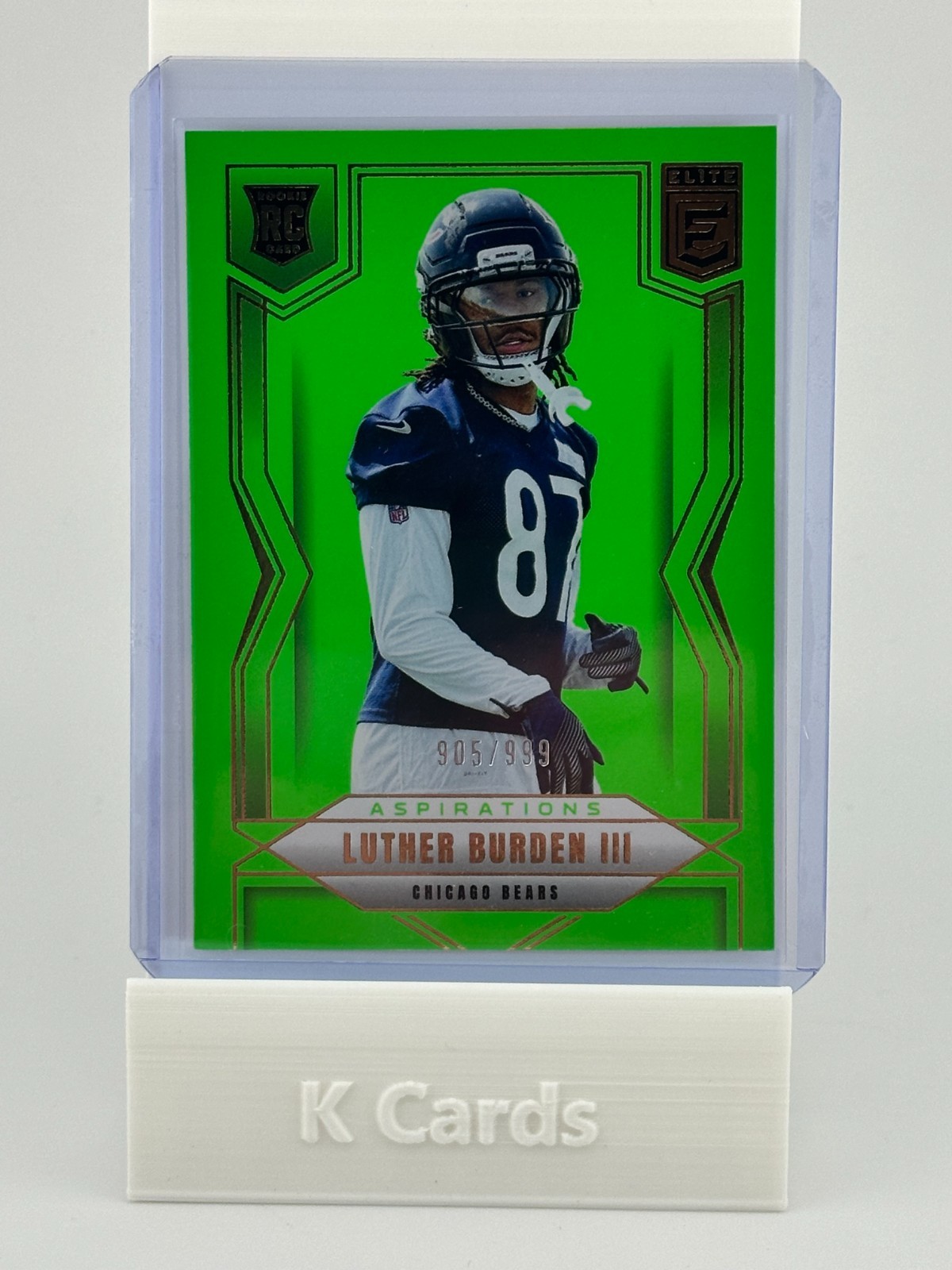 Luther Burden III Aspirations Lime Green #118 /999 2025 Panini Donruss Elite RC