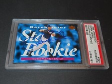 Derek Jeter Signed 1995 Upper Deck Star Rookie Card #225 Auto PSA/DNA COA 1A