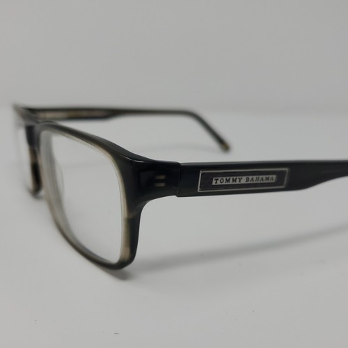 Tommy Bahama Eyeglasses Frames ONLY TB4019 Olive Black Rectangle Full Rim 140 mm - Picture 4 of 9