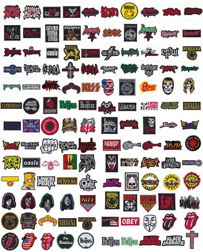 Band Musik Rock Punk Heavy Metal Nähen Aufbügeln Stickerei Applikation Patch zufällig - Bild 2 von 12