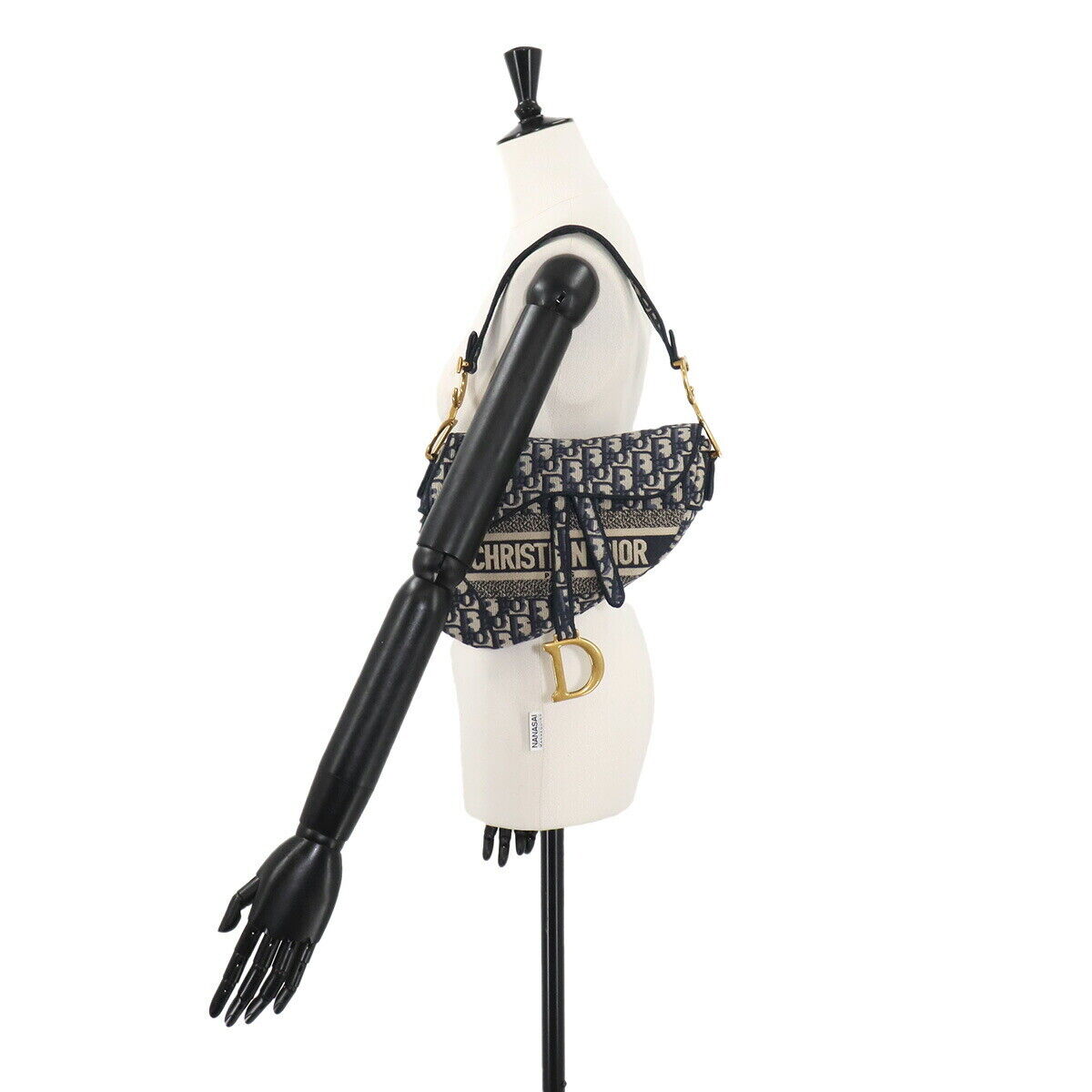 Christian Dior Oblique Saddle Shoulder Bag Canvas Leather Christian Dior Oblique Saddle Shoulder Bag Canvas Leather