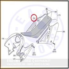 POLINI 144.804.019 FIANCHETTO LATERALE PORTANUMERO DESTRO XP4 BIANCO
