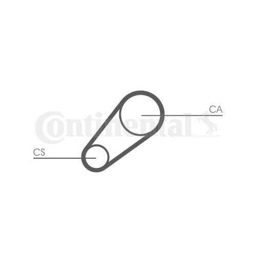 Cinghia Dentata Continental Ctam CT648 per Fiat Seat
