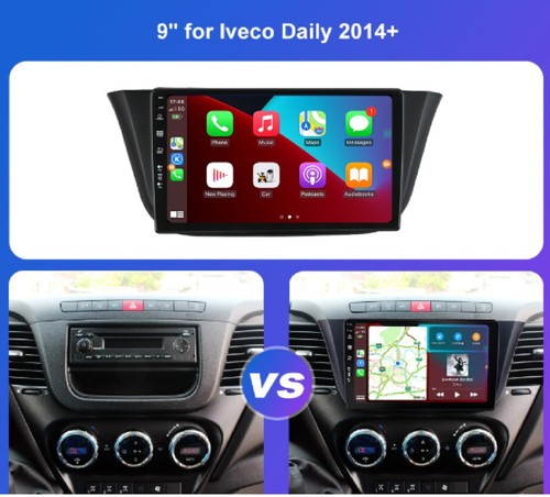 9" (2GB+32G) Android Carplay BT GPS Stereo for IVECO DAILY (2014-21) - Picture 3 of 16