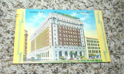 Bancroft Hotel Worcester MA Mass Massachusetts Postcard (F17)