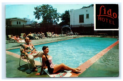 Lido Hotel Apartments Hollywood CA California 1960 Postcard Linda Danson B15