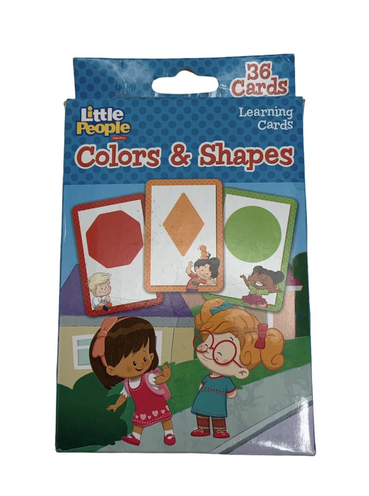 Little People Colors & Shapes Learning Cards Flash Game Deck (36 ...