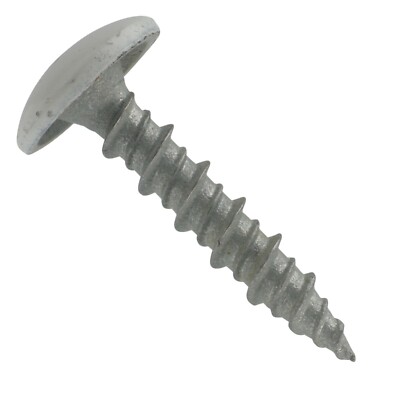 1'' LoGrip Bright White Metal Siding Screws (No Washers) 250pcs | Buy More & Save
