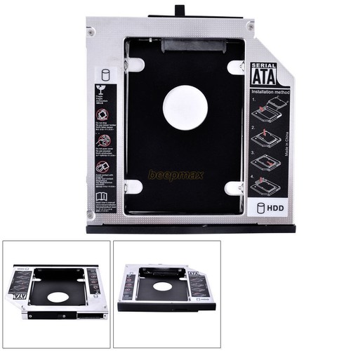 2nd 9.5mm Hard Drive HDD SSD Caddy for IBM Thinkpad T400s;T500、W500;T410、T410s - Afbeelding 3 van 8
