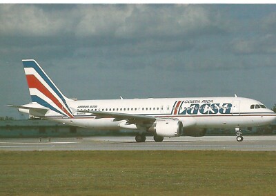 LACSA   COSTA RICA A320   POST CARD