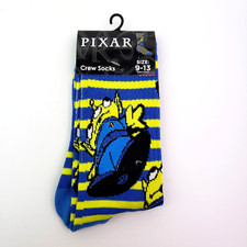Pixar Toy Story Aliens Adult Size 9-13 Blue Graphic Novelty Crew Socks 1Pk