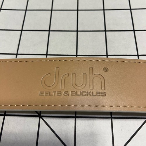 NWOT DRUH GENUINE LEATHER BELT GOLFER GREEN BUCKLE BELT - Picture 3 of 9