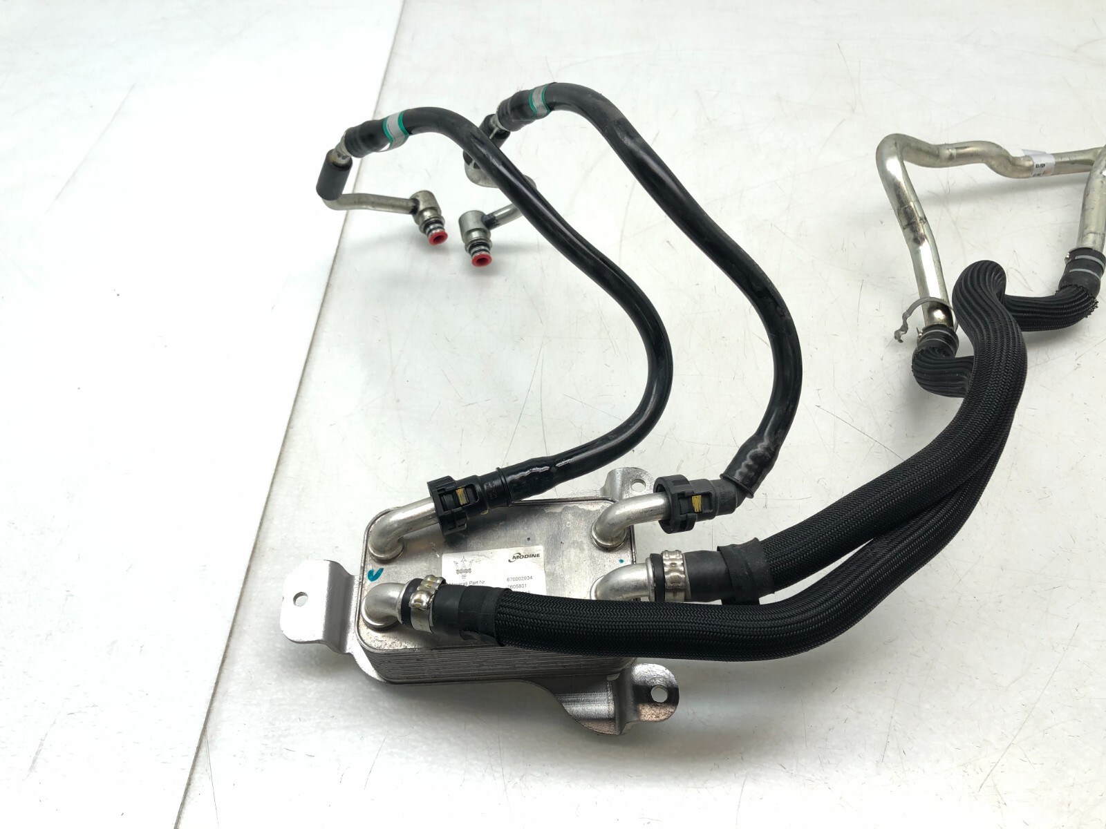 2014-2017 MASERATI GHIBLI TRANSMISSION OIL COOLER HEAT EXCHANGER W/LINES OEM.