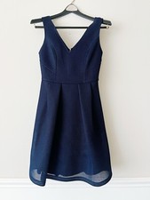 Womens Guess Sleeveless Fitted Short A Line Navy Dress Size 0 / XS