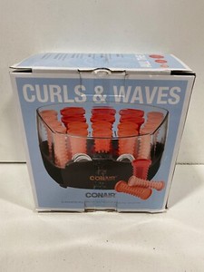 Conair Hair Curls & Waves Multisize Curlers Compact Hot Rollers Coral Color