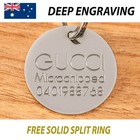 <!--F#f_0-->Stainless Steel Circle Pet Tag With Personalised DEEP Engraving Horse Dog Cat<!--F/-->