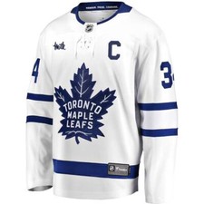 Men's Toronto Maple Leafs Auston Matthews Fanatics White Breakaway Jersey with C