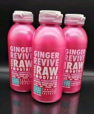 Real Raw Smoothie Ginger Revive Conditioner 12 Fl oz. LOT OF 3