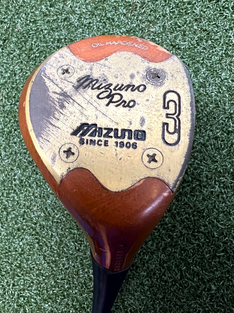 Mizuno Pro Oil Hardened Persimmon 3 Wood / Stiff Steel / Vintage