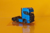 Herpa 314053-004 Scania Cs 20 Hd 6X4 Zgm Himmelblau 1:87 Neu