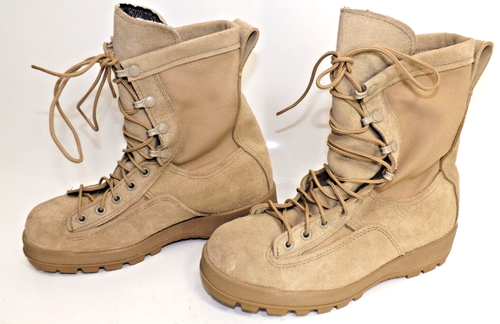 McRae Footwear Desert Tan Suede & Gore-Tex Combat Boots US 6.5 W - Picture 2 of 14