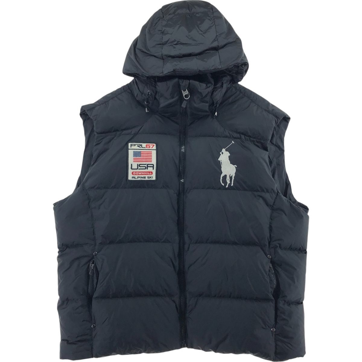 Polo Ralph Lauren PRL67 USA Downhill Alpine Big Pony sci gilet giacca XXL